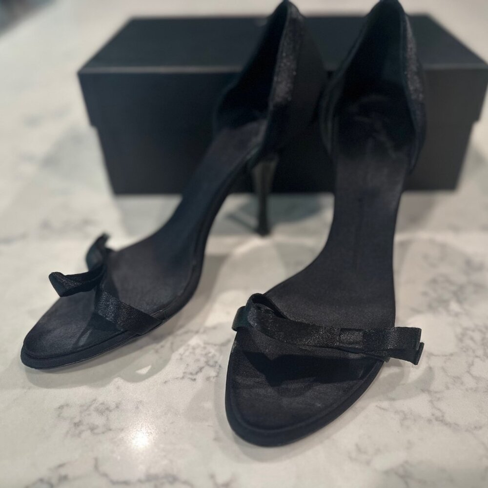 Giuseppe Zanotti Design black bow heels, sz. 7B